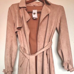 Faux Suede Coat